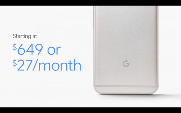 Google Pixel Smartphone (Bild: Google/Screenshot: Golem.de)